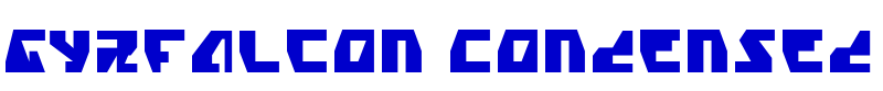 Gyrfalcon Condensed шрифт